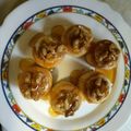 El cooksnap de jlrodbar cuando hizo Mini vols au vent rellenos de queso, nueces y miel.
