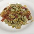 El cooksnap de MaryGlory cuando hizo Habitas con jamón.