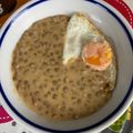 Juhász Mónika Cooksnap-ja, amikor elkészítette a(z) Lencsefőzelék mustárral receptet.