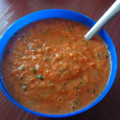 El cooksnap de Fathy Padilla cuando hizo Salsa Roja de Jitomate con Serrano.