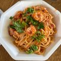 Cooksnap από Κώστας Κουμάντος στη συνταγή Γαριδομακαρονάδα της Αργυρώς Μπαρμπαρίγου (υπέροχη)
