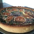 El cooksnap de howartochef cuando hizo Quiche de espinacas, jamón serrano y queso de cabra.