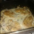 El cooksnap de Magali Gonzalez cuando hizo Pollo con crema de champiñones.