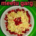 Meetu Garg का कुकस्नैप जब उन्होंने क्रीम सलाद (Cream Salad recipe in Hindi) बनाया था।