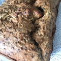 El cooksnap de Fernanda Genesio cuando hizo Pan de Avena y Chía.