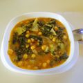 El cooksnap de ni.uman cuando hizo Garbanzos con acelgas en salsa de majado de almendras.