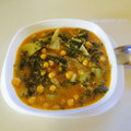 El cooksnap de ni.uman cuando hizo Garbanzos con acelgas en salsa de majado de almendras.
