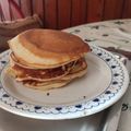 El cooksnap de Laura Pisoni cuando hizo Panqueques americanos.