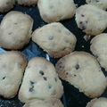 El cooksnap de Nancy Amestoy cuando hizo Cookies con chocolate.