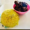 Madhurima Chakraborty's cooksnap of when they made বাসন্তি পোলাও.