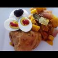 El cooksnap de Carmen Capella cuando hizo Escabeche de Pollo Caliente con Piña.