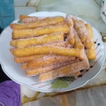 El cooksnap de Laura Orellana cuando hizo Churros sin máquina sin tacc bien crocantes.