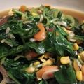 Cooksnap dari Dy_Krans untuk resep Tumis Bayam wortel jagung manis