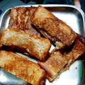 Tânvi Vârshnêy का कुकस्नैप जब उन्होंने गार्लिक ब्रेड स्टिक (Garlic Bread stick recipe in Hindi) बनाया था।
