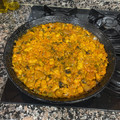 El cooksnap de Rodin cuando hizo Arroz con salchichas.