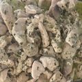 El cooksnap de Ana Pernas cuando hizo Pollo al pesto con champiñones y queso crema.