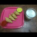 Krishna Mankad 's cooksnap of when they made મટર સમોસા (Matar Samosa Recipe In Gujarati).