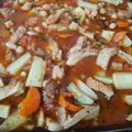 El cooksnap de Daniela Cuadrelli cuando hizo Guiso de mondongo con chorizo colorado.