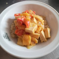El cooksnap de Michele cuando hizo Tofu agridulce con melocotón y quinoa.