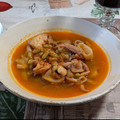 El cooksnap de Jesús Ruiz cuando hizo Verdinas con pulpo y calamar 🦑 en olla de cocción lenta (crockpot).