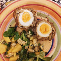 El cooksnap de Sara Medrano Echanove cuando hizo Huevos escoceses.