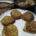 El cooksnap de María Carmen cuando hizo Tortitas de calabacín rellenas de mozarella.