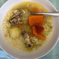 El cooksnap de Elena cuando hizo Sopa de arroz con pollo.