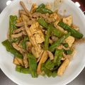 廖文仲 的 青椒肉絲炒豆乾 cooksnap