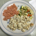El cooksnap de Cactus cuando hizo Salsa bechamel con pollo.
