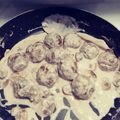 Jamie Dorner's cooksnap of when they made Easy Meatball, Mushroom pasta.