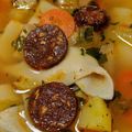 Gabriella Gál Cooksnap-ja, amikor elkészítette a(z) Lebbencsleves kolbásszal (vegán) receptet.