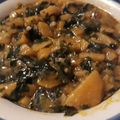  Amaka iheke's cooksnap of when they made Plantain porriage with dry scent leaf.