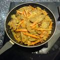 El cooksnap de Juan Ramon cuando hizo Seitán en salsa de almendras.