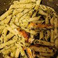 El cooksnap de Je Di cuando hizo Pasta en salsa pesto y pollo.