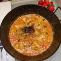El cooksnap de alinealbizu cuando hizo Arroz con pollo al curry en olla GM.
