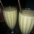 El cooksnap de Caro Ruiz Dias cuando hizo Licuado de manzana, banana y naranja.