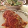 Jerry's cooksnap of when they made Mozzarella and Pepperoni Stuffed Chicken.
