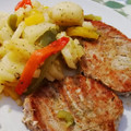 El cooksnap de Araceli Martin Vara cuando hizo Patatas a los 3 pimientos, en el microondas.