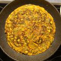 El cooksnap de zahori cuando hizo Tortilla de espárragos silvestres y calabacín.