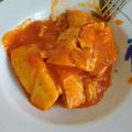 El cooksnap de Valle cuando hizo Merluza en salsa de pimientos del Bierzo asados.