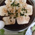 Agnes Lai 的 ~3分鐘微波.蒜蓉蝦蒸豆腐~餐桌上的晚餐 cooksnap