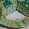 Cooksnap dari laili hidayati untuk resep Mille crepe teh hijau