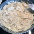 El cooksnap de jose luis Molins cuando hizo Pechuga de pollo a la crema con champiñones.
