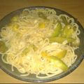 El cooksnap de Lady Marmalade cuando hizo Fideos con zapallitos verdes y limón🍋🍋.