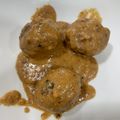 El cooksnap de Estefania Gomez cuando hizo Albóndigas en salsa de almendras.