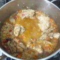 El cooksnap de Raquel Soto cuando hizo Guiso de arroz con pata muslo 🍗 de pollo.