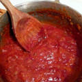 El cooksnap de Junior Santos cuando hizo Salsa de tomate para pizzas casera.