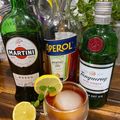Laura's cooksnap of when they made The Unusual Negroni.