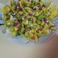 El cooksnap de Esther Ina cuando hizo Cogollos de lechuga con ensalada de aguacate y piña fresca.