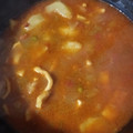 El cooksnap de Rafa Reyes cuando hizo Guiso de pota con patatas y guisantes.
